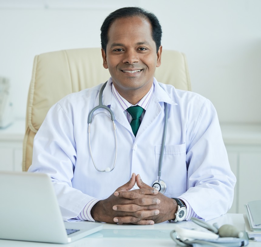 Doctor at office